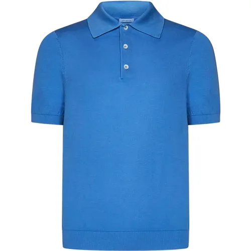 Blaues Polo Shirt , Herren, Größe: S - Malo - Modalova