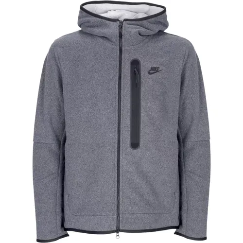 Tech Fleece Zip Hoodie Schwarz , Herren, Größe: S - Nike - Modalova