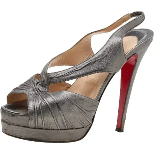 Pre-owned Leder sandals , Damen, Größe: 36 1/2 EU - Christian Louboutin Pre-owned - Modalova
