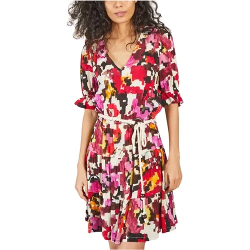 Bohemian Multicolored Viscose Dress , female, Sizes: L - La Petite Française - Modalova