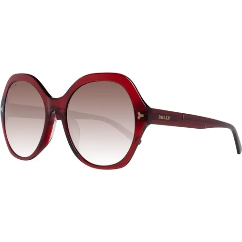 Rote Damen-Sonnenbrille mit Verlaufsgläsern - Bally - Modalova