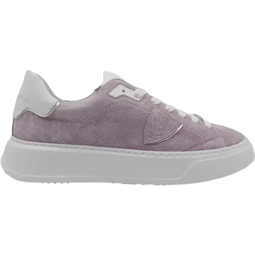 Violette Temple Sneakers , Damen, Größe: 38 EU - Philippe Model - Modalova