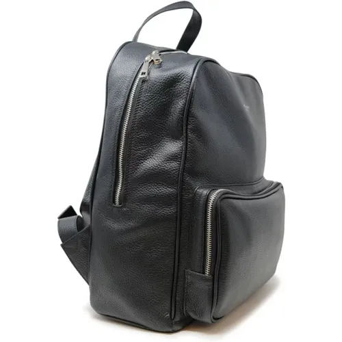 Schwarze Leder-Schultertasche Fw24 - AVENUE 67 - Modalova