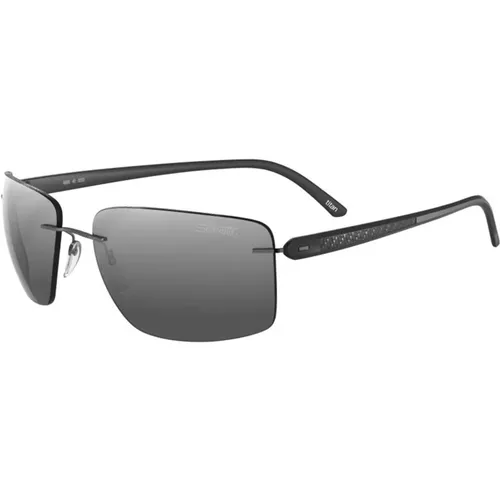 Carbon T1 8722 Sunglasses Ruthenium/Grey , male, Sizes: ONE SIZE - Silhouette - Modalova