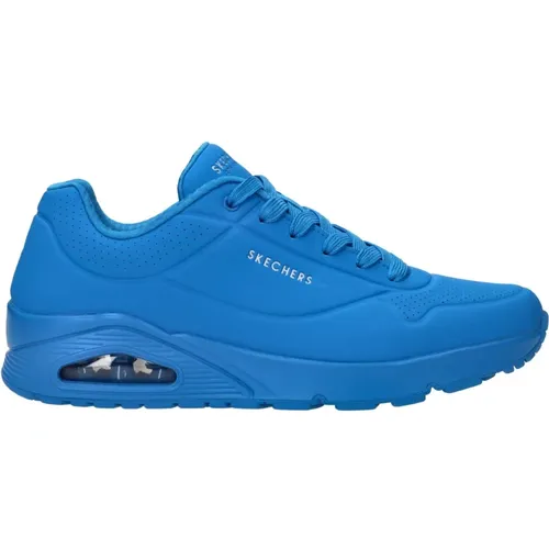 Blaue Stand On Air Sneaker , Herren, Größe: 48 1/2 EU - Skechers - Modalova