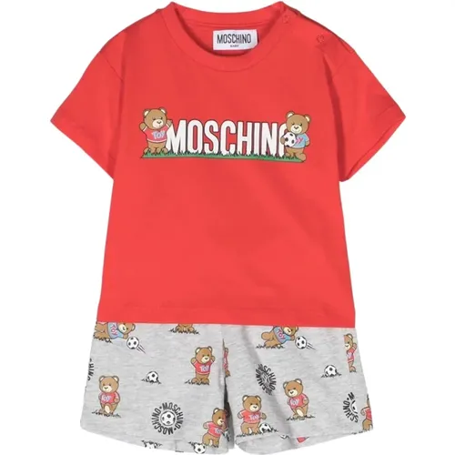 Sportset mit T-Shirt und Shorts - Moschino - Modalova