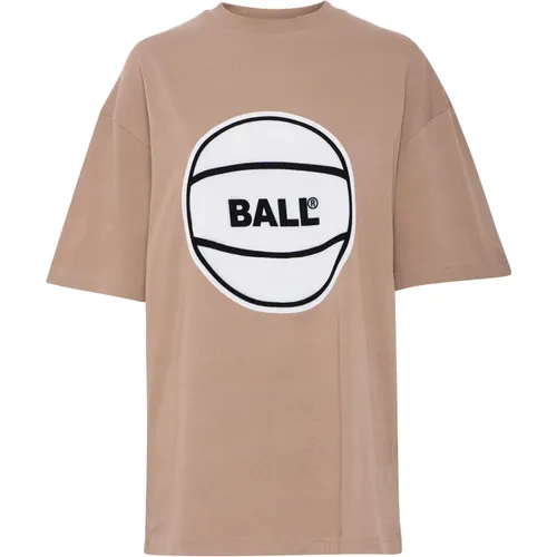 Sportliche Circle Tee Bluse Holzbraun - Ball - Modalova