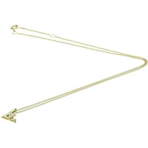 Pre-owned Gold necklaces , female, Sizes: ONE SIZE - Louis Vuitton Vintage - Modalova