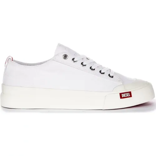 Low Cut Rubber Toe Sneakers , male, Sizes: 10 UK, 9 UK, 8 UK - Diesel - Modalova