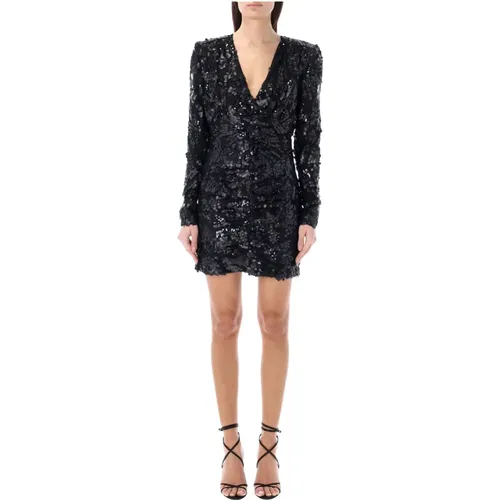 Sequin V-Neck Mini Dress , female, Sizes: XS, S, M - Rotate Birger Christensen - Modalova