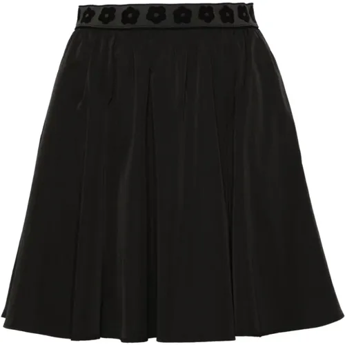 Poplin Texture Skirt with Boke Flower Patch , female, Sizes: XS - Kenzo - Modalova