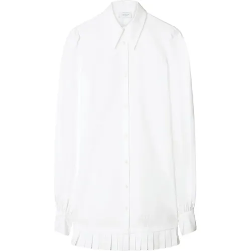 Weiße Hemdblusenkleid,Mini Hemdkleid aus Baumwollpopeline Off - Off White - Modalova