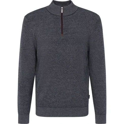 Schwarzer Pullover Stil 65533b , Herren, Größe: L - Bugatti - Modalova