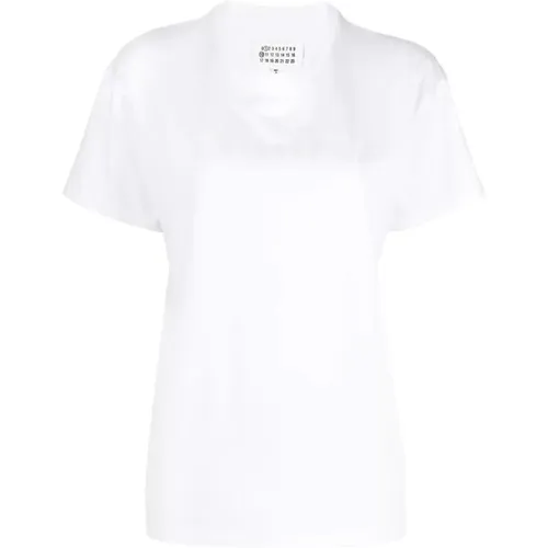 Cotton Crew-Neck T-Shirt , female, Sizes: M - Maison Margiela - Modalova