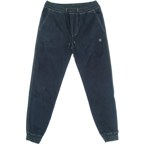 Denim Jogger Pants , male, Sizes: M - Dolly Noire - Modalova