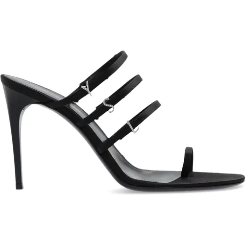 Heeled mules , female, Sizes: 6 UK, 3 1/2 UK, 4 UK, 4 1/2 UK, 5 1/2 UK - Saint Laurent - Modalova