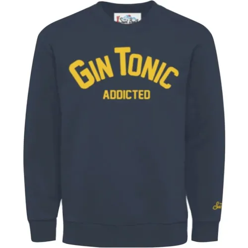 Baumwoll Gin Tonic Addicted Herren Sweatshirt , Herren, Größe: S - MC2 Saint Barth - Modalova