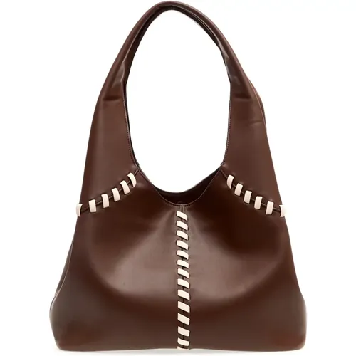 Stitched Ninfa Shopping Bag , female, Sizes: ONE SIZE - THEMOIRè - Modalova