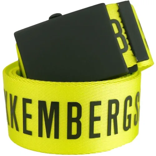 Lime Clip Belt , male, Sizes: 90 CM - Bikkembergs - Modalova