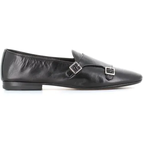 Double Buckle Flat Shoes , female, Sizes: 3 UK, 5 1/2 UK - Henderson - Modalova