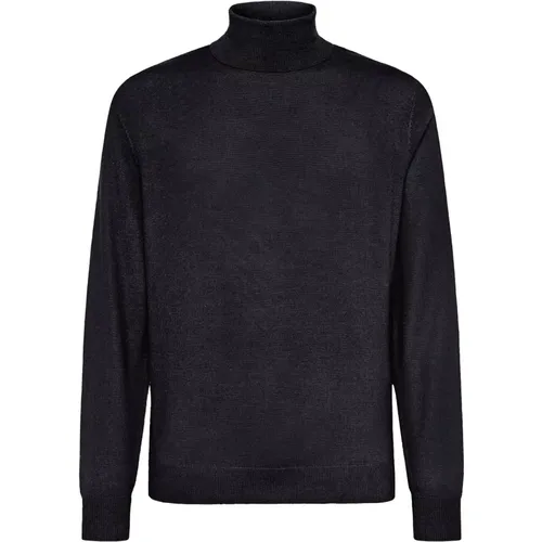 Merinowolle Rollkragen 12 Gg,Merinowolle Rollkragenpullover 12 Gg - Boggi Milano - Modalova