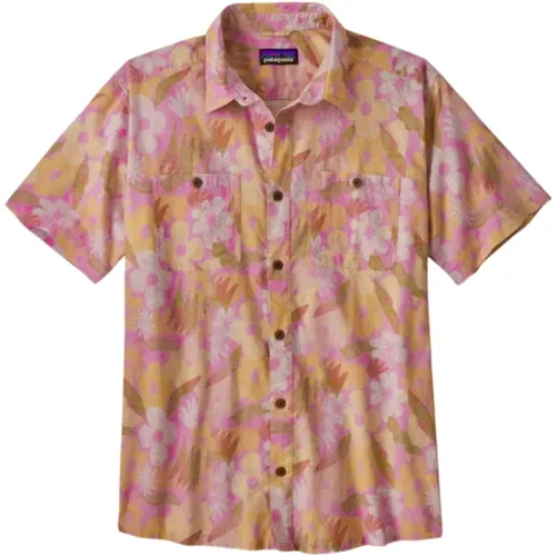 Spring Channeling Shirt in Milkweed Mauve , male, Sizes: L, M, XL, S - Patagonia - Modalova