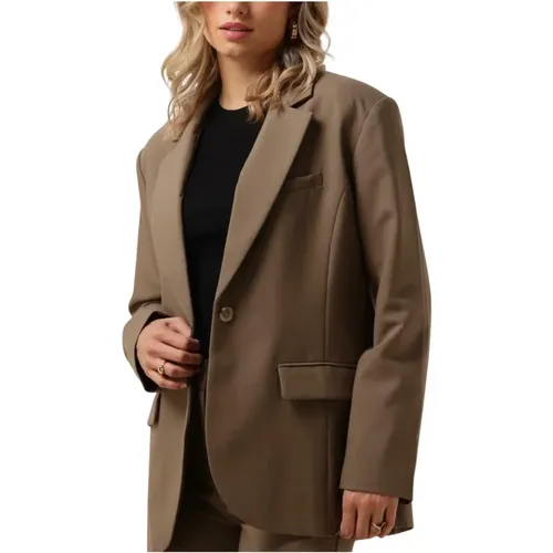 Taupe Blazer Nv-Dory , Damen, Größe: S - Notre-v - Modalova