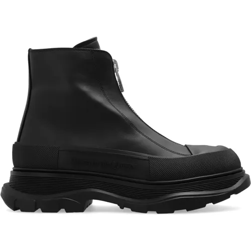 Leather platform boots , female, Sizes: 7 UK, 3 UK, 6 UK - alexander mcqueen - Modalova