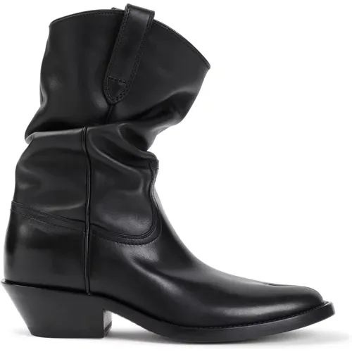 Leather Ankle Boots , female, Sizes: 3 UK, 4 UK - Maison Margiela - Modalova