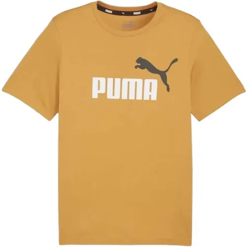 Ess 2 Col Logo T-shirt , Herren, Größe: 2XL - Puma - Modalova