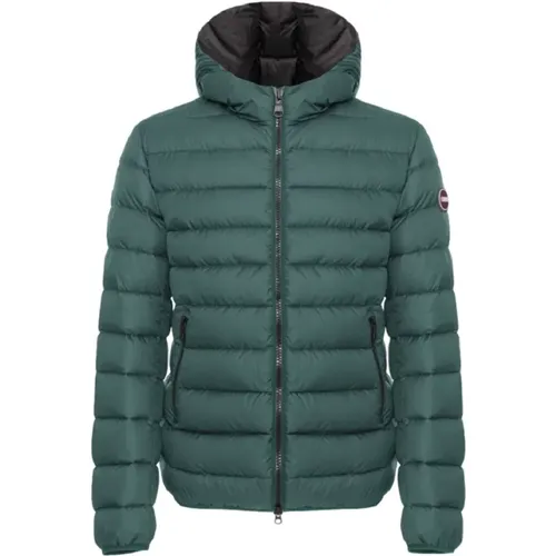 Grüne Steppjacke mit Kapuze , Herren, Größe: XL - Colmar - Modalova