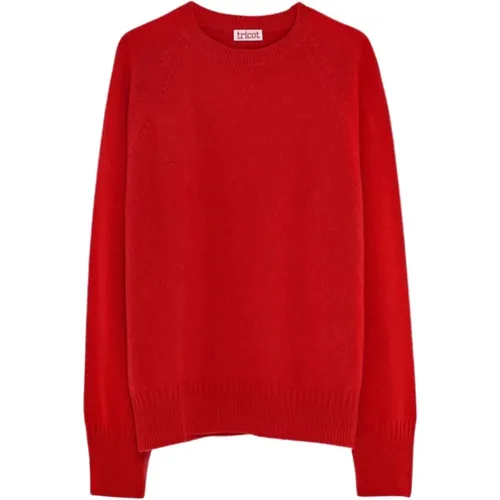 Cashmere round neck jumper , male, Sizes: S - Tricot - Modalova