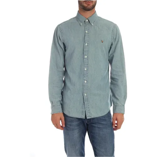 Casual Chambray Shirt , male, Sizes: M, L, S, XL, 2XL - Polo Ralph Lauren - Modalova