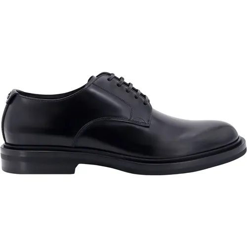 Leder Lace-Up Derby Schuh , Herren, Größe: 40 1/2 EU - Dolce & Gabbana - Modalova