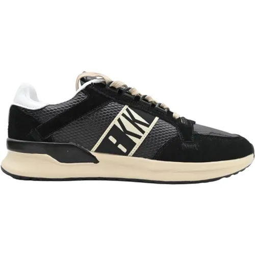 Bkiu230000010 - Black Suede Sneakers , male, Sizes: 9 UK - Bikkembergs - Modalova