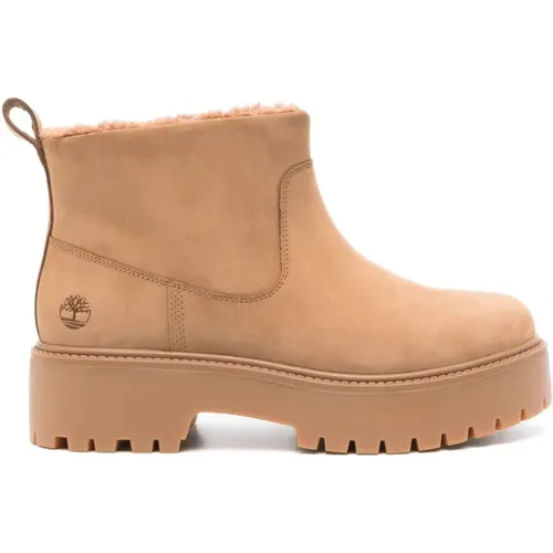 Wildleder Slip-On Stiefel , Damen, Größe: 39 EU - Timberland - Modalova