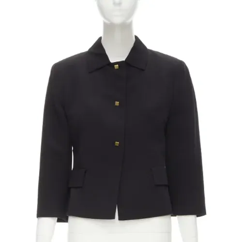 Pre-owned Cotton outerwear , female, Sizes: M - Valentino Vintage - Modalova