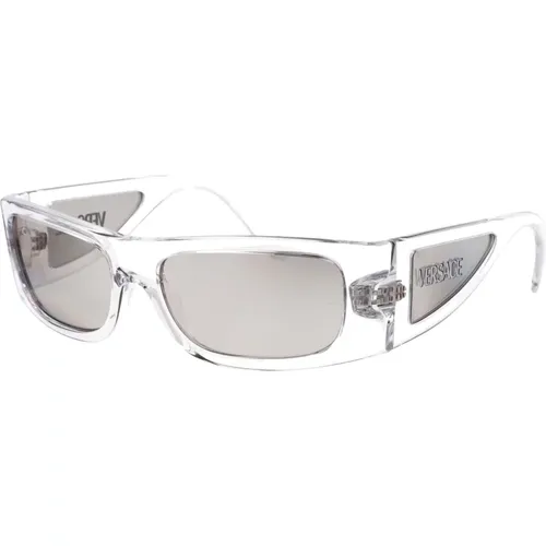 Stylish Sunglasses with Model 0Ve4482 , male, Sizes: 57 MM - Versace - Modalova