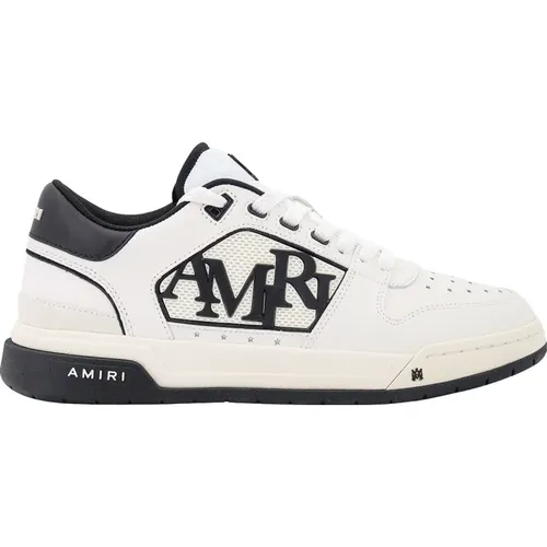Weiße Sneakers Schnürung Leder Gummi , Herren, Größe: 42 EU - Amiri - Modalova