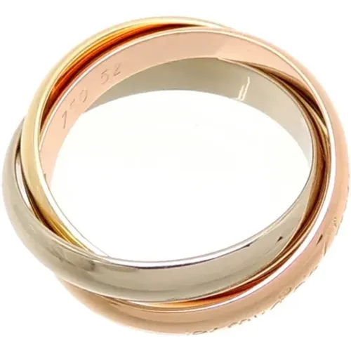 Pre-owned Rose Gold rings , female, Sizes: ONE SIZE - Cartier Vintage - Modalova