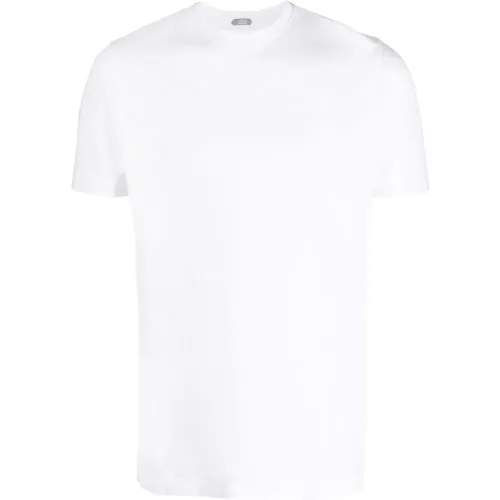 Cotton T-Shirt with 3 Buttons , male, Sizes: 3XL - Zanone - Modalova