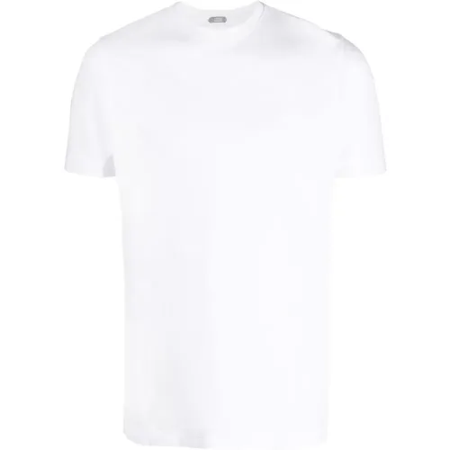 Cotton T-Shirt with 3 Buttons , male, Sizes: L, 2XL, XL, 3XL - Zanone - Modalova