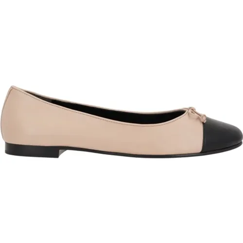 Pink Leather Ballerina Flat Shoes , female, Sizes: 6 UK, 5 1/2 UK, 4 UK, 6 1/2 UK, 7 UK, 5 UK, 3 UK, 3 1/2 UK - TORY BURCH - Modalova