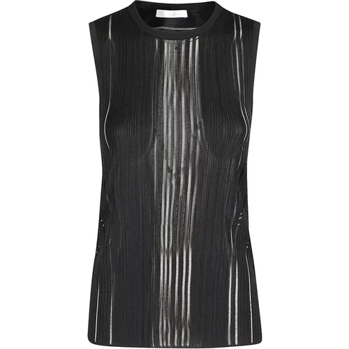 Schwarzes ärmelloses Top , Damen, Größe: M - Helmut Lang - Modalova