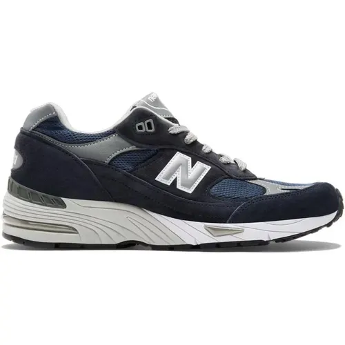 Blau-Graue 991 Sneakers , Herren, Größe: 46 EU - New Balance - Modalova