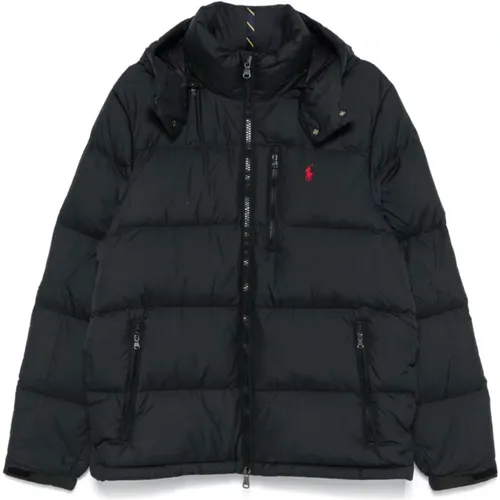 Schwarze Parka Jacke für Männer , Herren, Größe: S - Ralph Lauren - Modalova