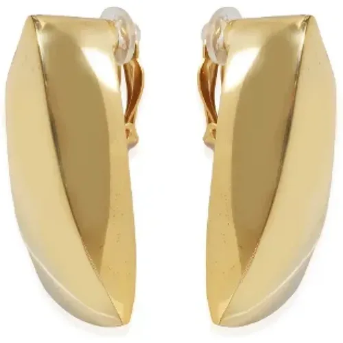 Pre-owned Metal earrings , female, Sizes: ONE SIZE - Yves Saint Laurent Vintage - Modalova