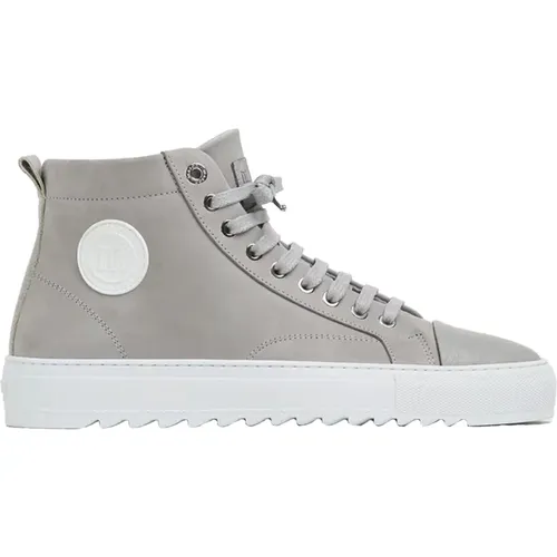 Astro Hi Grey Sneakers , male, Sizes: 11 UK, 9 UK, 7 UK, 10 UK, 8 UK, 6 UK - Mason Garments - Modalova