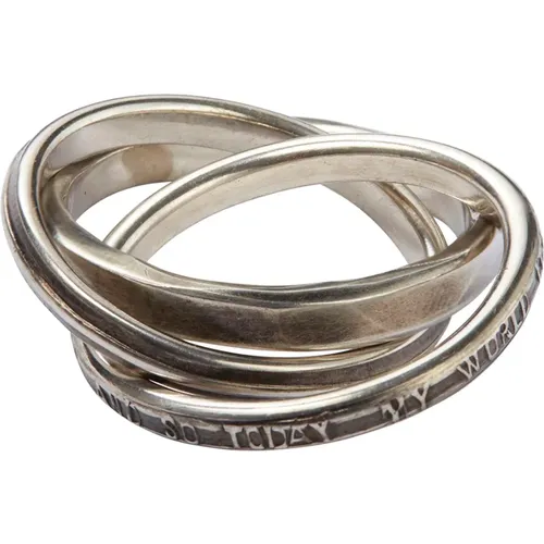 Silber 925 Ring Set , unisex, Größe: M - Werkstatt:Munchen - Modalova