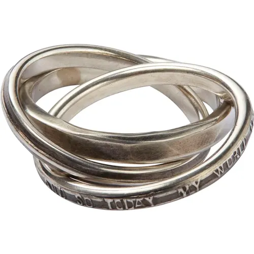 Silber 925 Ring Set , unisex, Größe: L - Werkstatt:Munchen - Modalova